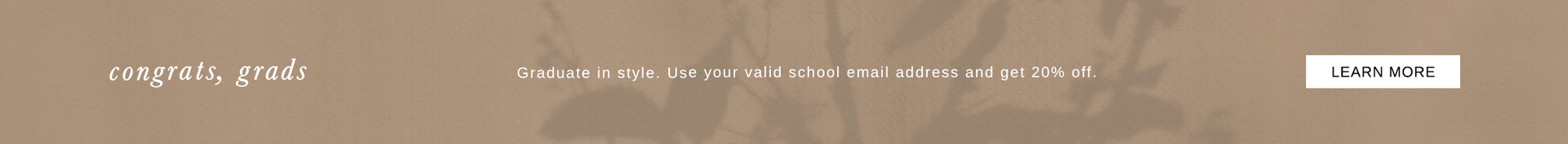 Congrats grads - Learn more